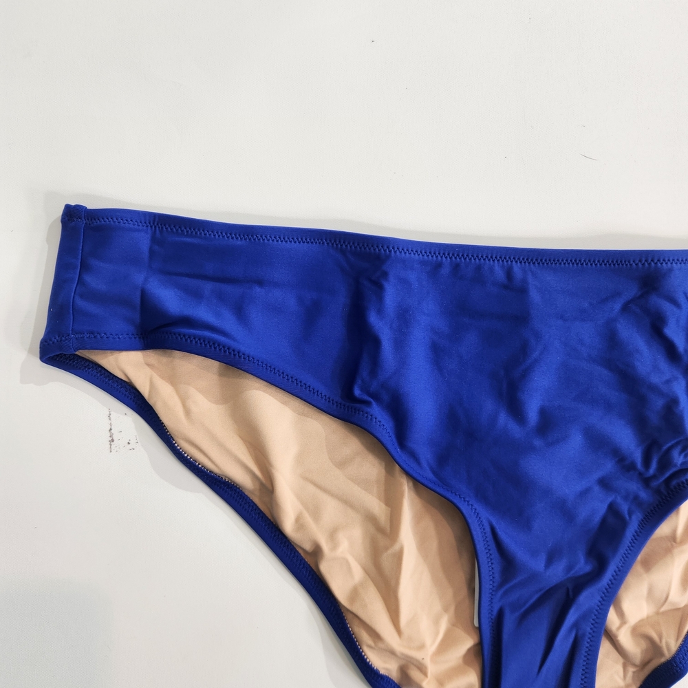 J Crew Women's Swimwear Size XL Hipster Bikini Tactel Surf Bottom Blue 58 - Picture 2 of 6